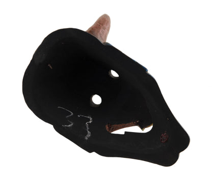 Masque Oni Démon Japonais Nô En Bois – Artisanat Népalais Fait Main
