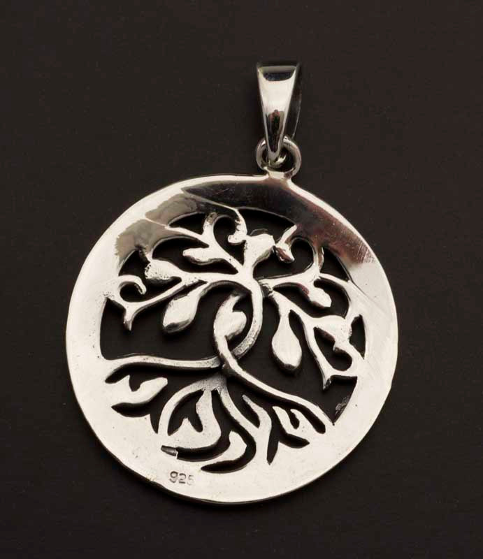Pendentif Arbre de Vie Kabbalistique en argent 925 – Symbole de sagesse et d’élévation spirituelle