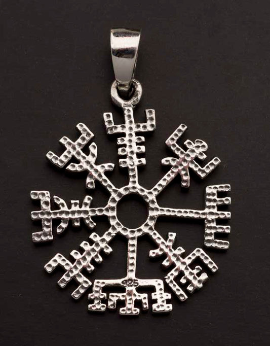 Pendentif Viking Vegvísir en Argent Massif 925