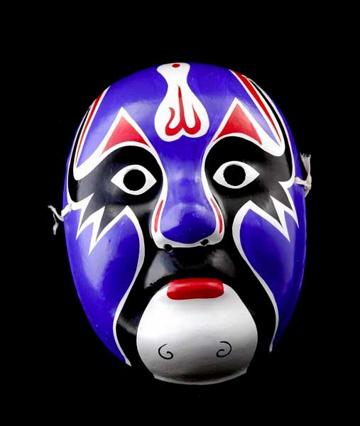 Masque D’Opéra Chinois – Masque Artisanal Peint À La Main