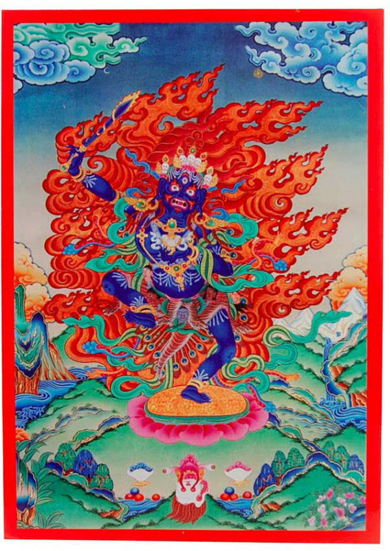 Carte Postale Yeshe Walmo Bön – Symbole Spirituel Des Traditions Tibétaines