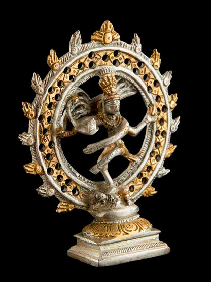 Statue Shiva Nataraja – Lord Shiva Danse Cosmique – Laiton Artisanat Népalais