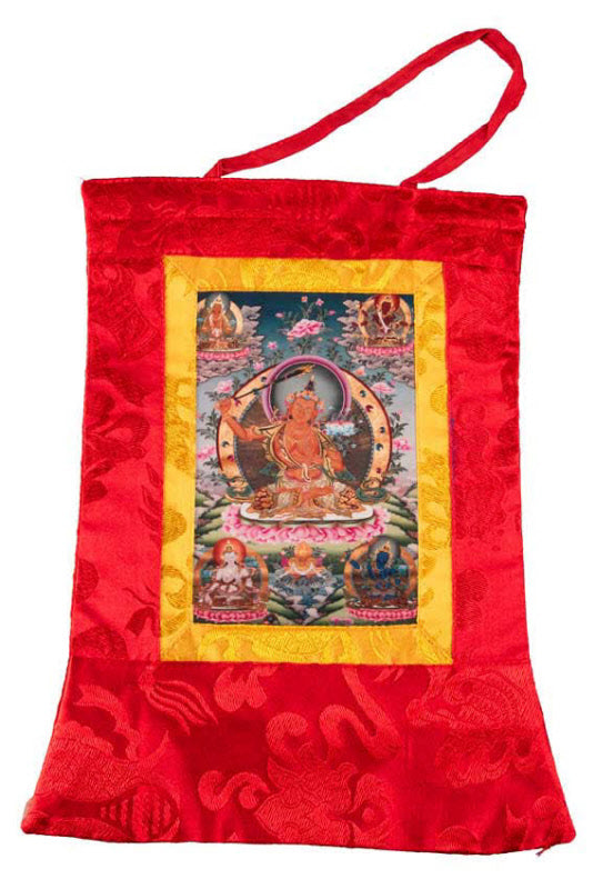 Thangka Miniature Manjushri – Art Spirituel Du Népal