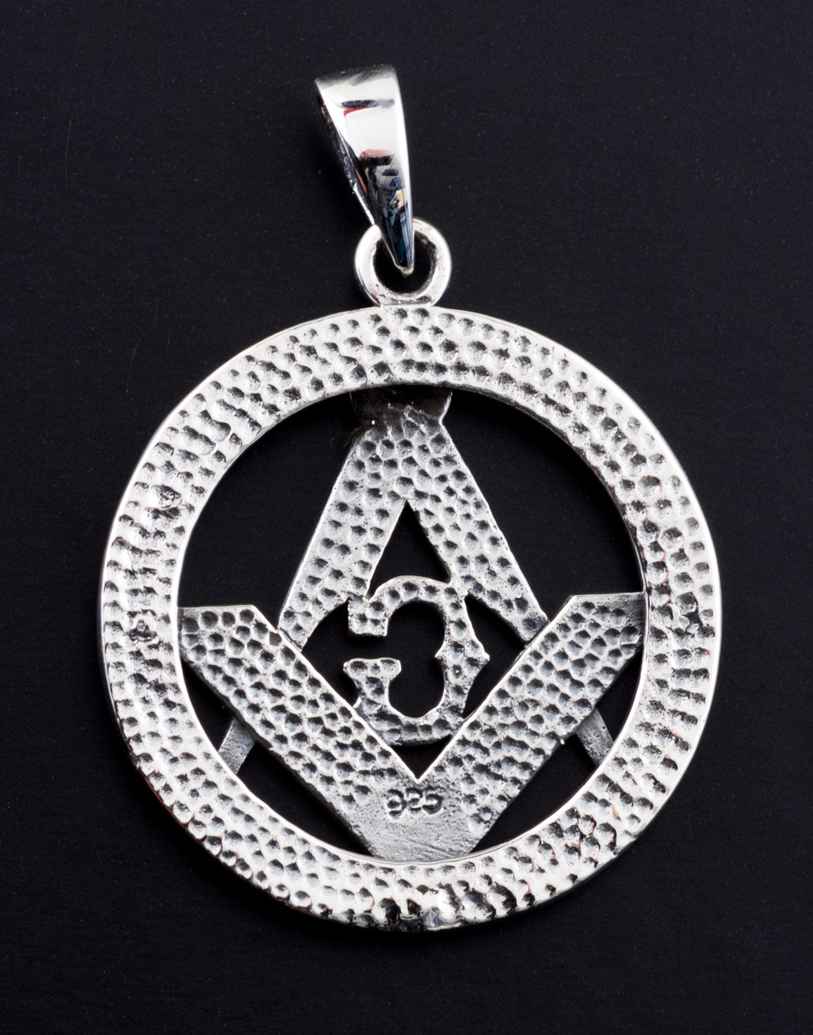 Pendentif Franc-Maçon en Argent 925 – Symbole d’Équilibre et de Tradition