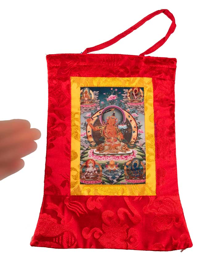 Thangka Miniature Manjushri – Art Spirituel Du Népal