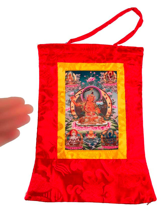 Thangka Miniature Manjushri – Art Spirituel Du Népal
