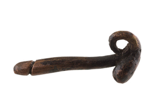 Porte-Clé Zizi En Laiton – Création Artisanale Du Cameroun