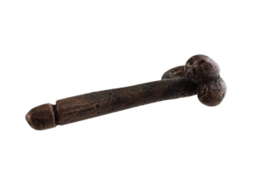 Porte-Clé Zizi En Laiton – Création Artisanale Du Cameroun