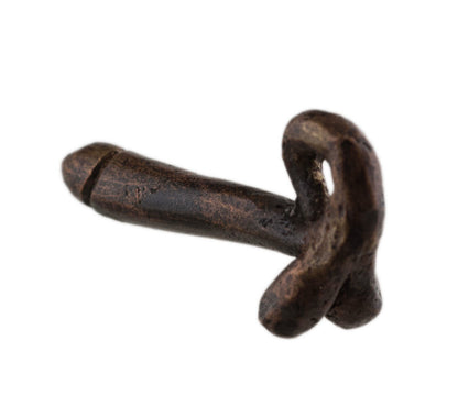 Porte-Clé Zizi En Laiton – Création Artisanale Du Cameroun