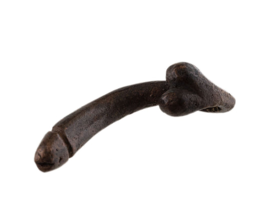 Porte-Clé Zizi En Laiton – Création Artisanale Du Cameroun