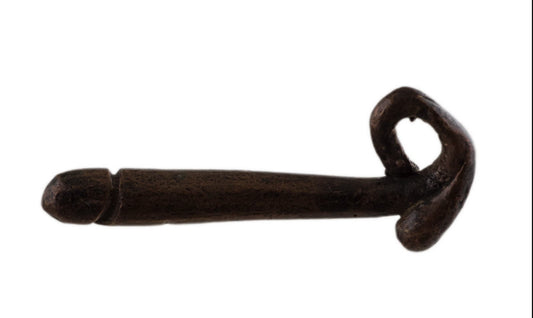 Porte-Clé Zizi En Laiton – Création Artisanale Du Cameroun