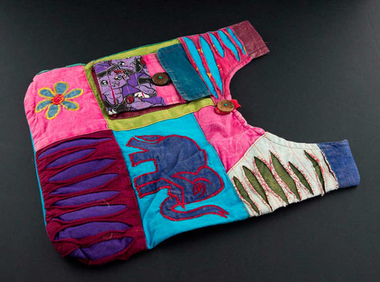 Sac À Main En Bandoulière Éléphant Népalais – Gibecière Ethnique Hippie
