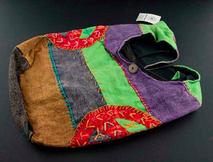 Sac À Main En Bandoulière Népalais – Gibecière Ethnique Hippie Baba Cool