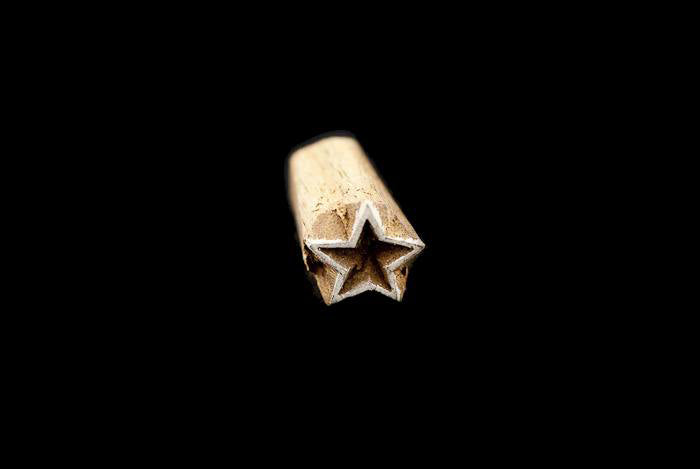 Tampon Encreur En Bois Sculpté – Motif Étoile
