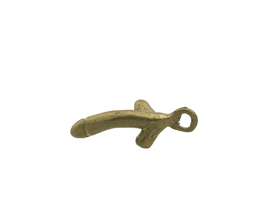 Porte-Clé Zizi En Laiton – Création Artisanale Du Cameroun