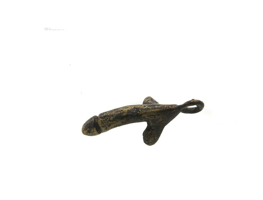 Porte-Clé Zizi En Laiton – Création Artisanale Du Cameroun