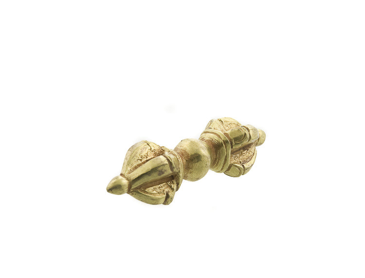 Dorje Vajra Tibétain En Cuivre Finition Or – Objet Rituel Bouddhiste Du Népal