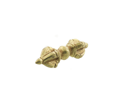 Dorje Vajra Tibétain En Cuivre Finition Or – Objet Rituel Bouddhiste Du Népal