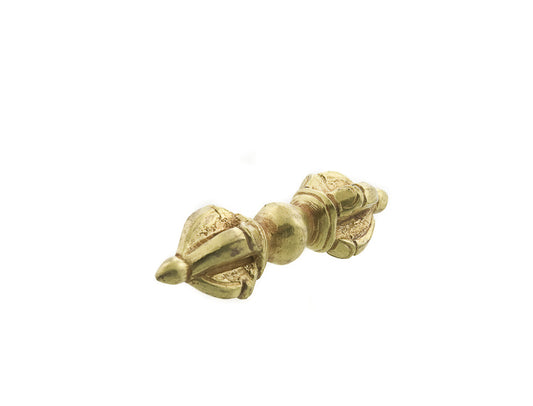 Dorje Vajra Tibétain En Cuivre Finition Or – Objet Rituel Bouddhiste Du Népal