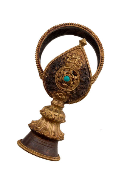 Mandala Tibétain À Offrande En Alliage De Cuivre Ciselé – Qualité Monastère