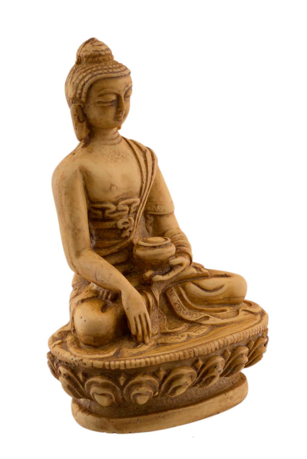 Statue Bouddha Akshobhya – Statue tibétaine artisanale en résine du Népal