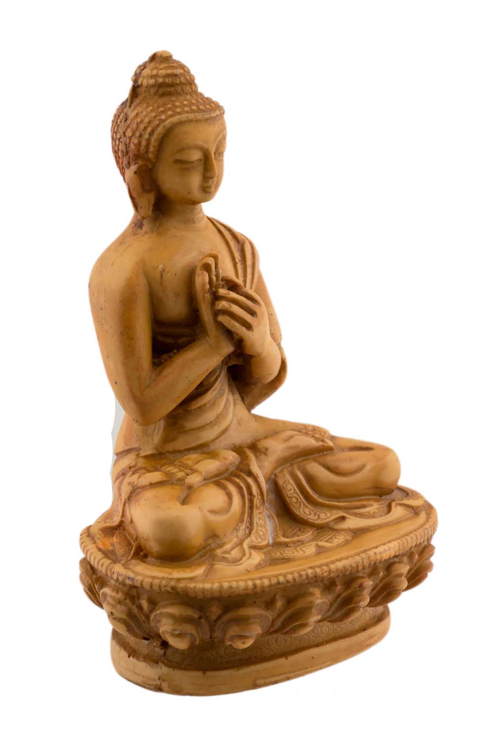 Statue Bouddha Vairocana – Statue tibétaine artisanale en résine du Népal