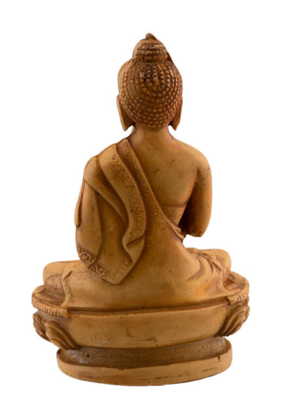 Statue Bouddha Vairocana – Statue tibétaine artisanale en résine du Népal
