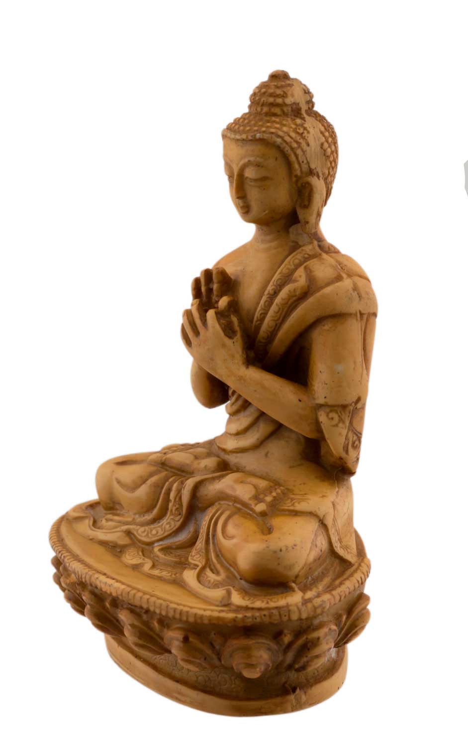 Statue Bouddha Vairocana – Statue tibétaine artisanale en résine du Népal