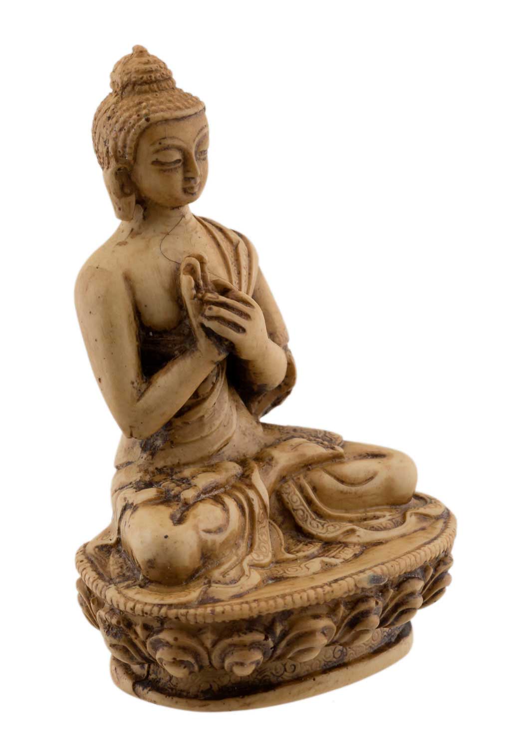 Statue Bouddha Vairocana – Statue tibétaine artisanale en résine du Népal