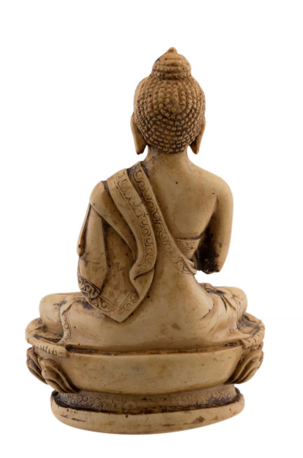 Statue Bouddha Vairocana – Statue tibétaine artisanale en résine du Népal