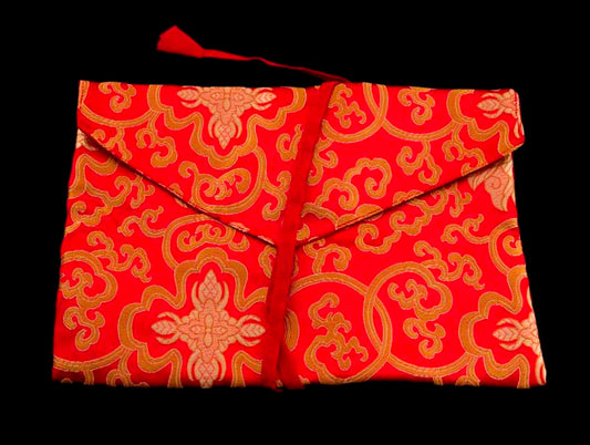 Pochette Tibétaine en Brocart – Étui pour Livre de Prières et Documents Précieux