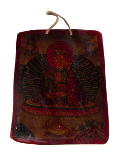 Thangka Bouddhiste Padmasambhava – Artisanat Népalais En Os De Yak