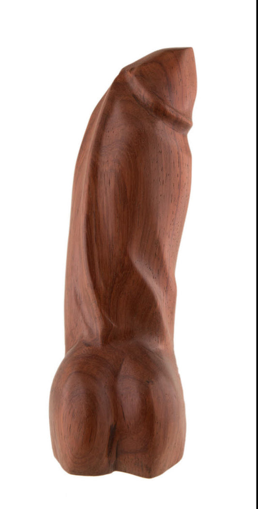 Fétiche Phallique En Bois – Sculpture Artisanale Africaine Du Cameroun