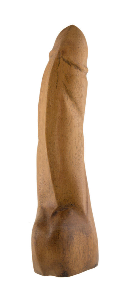 Fétiche Phallique En Bois – Sculpture Artisanale Africaine Du Cameroun
