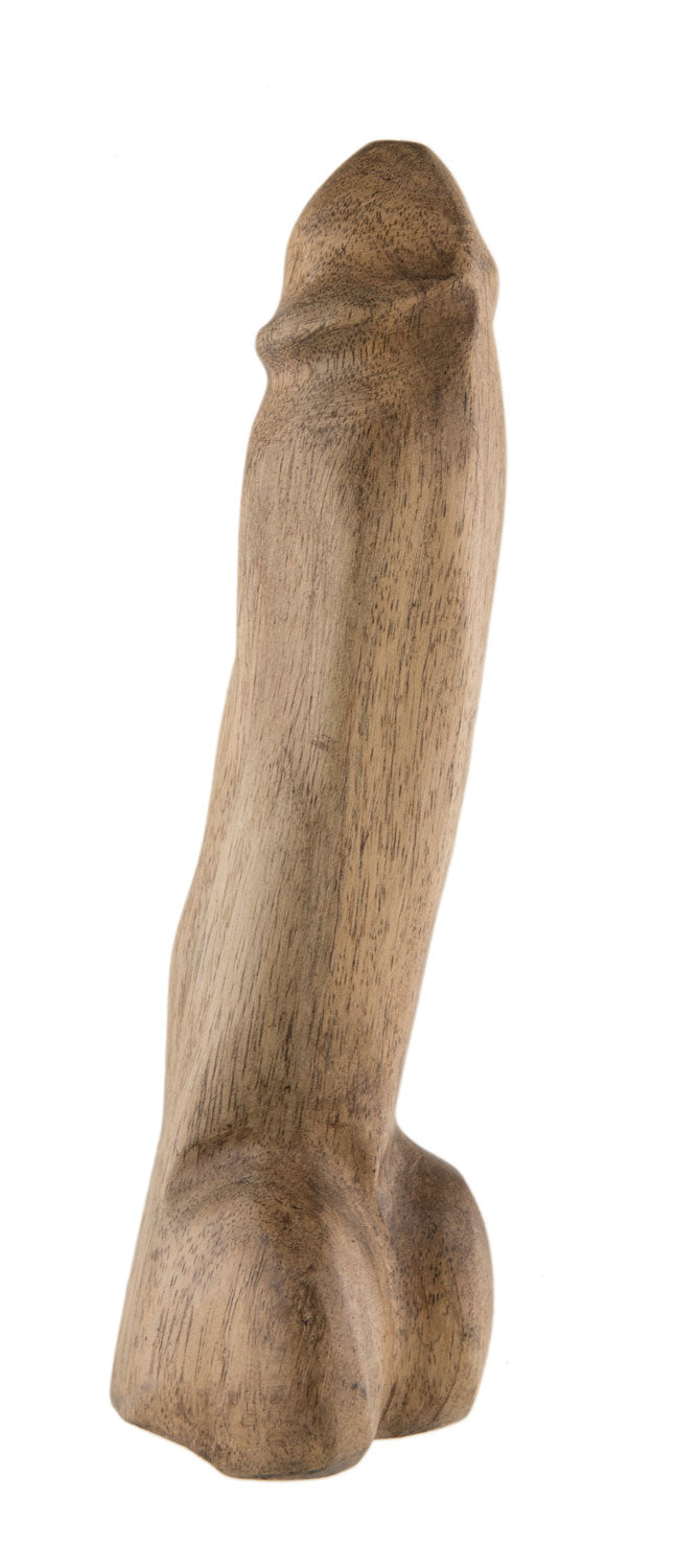 Fétiche Phallique En Bois – Sculpture Artisanale Africaine Du Cameroun