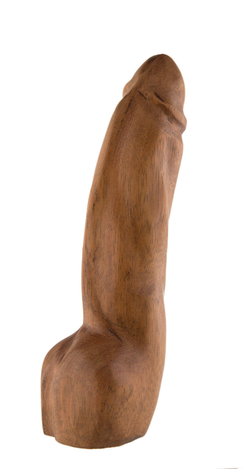 Fétiche Phallique En Bois – Sculpture Artisanale Africaine Du Cameroun