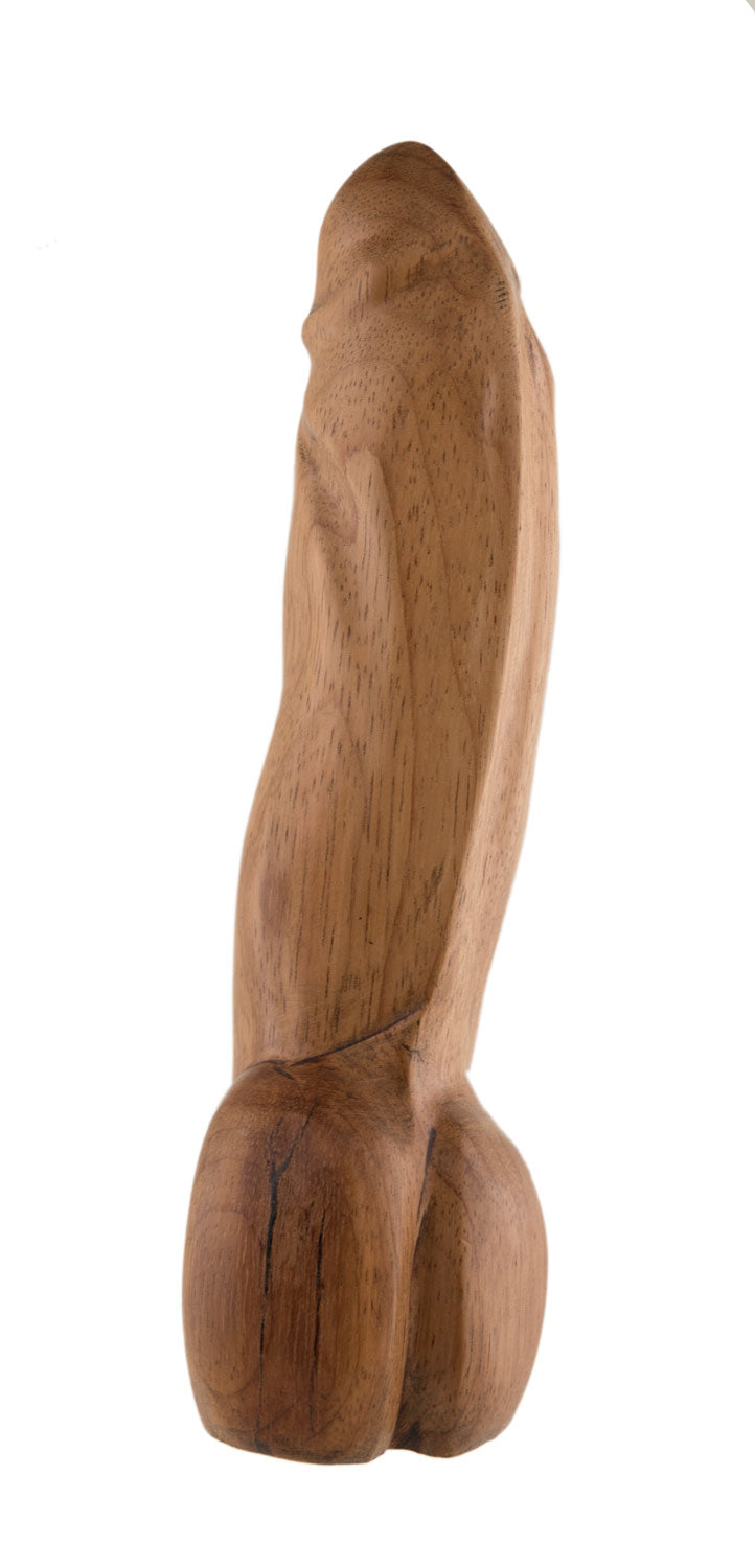 Fétiche Phallique En Bois – Sculpture Artisanale Africaine Du Cameroun