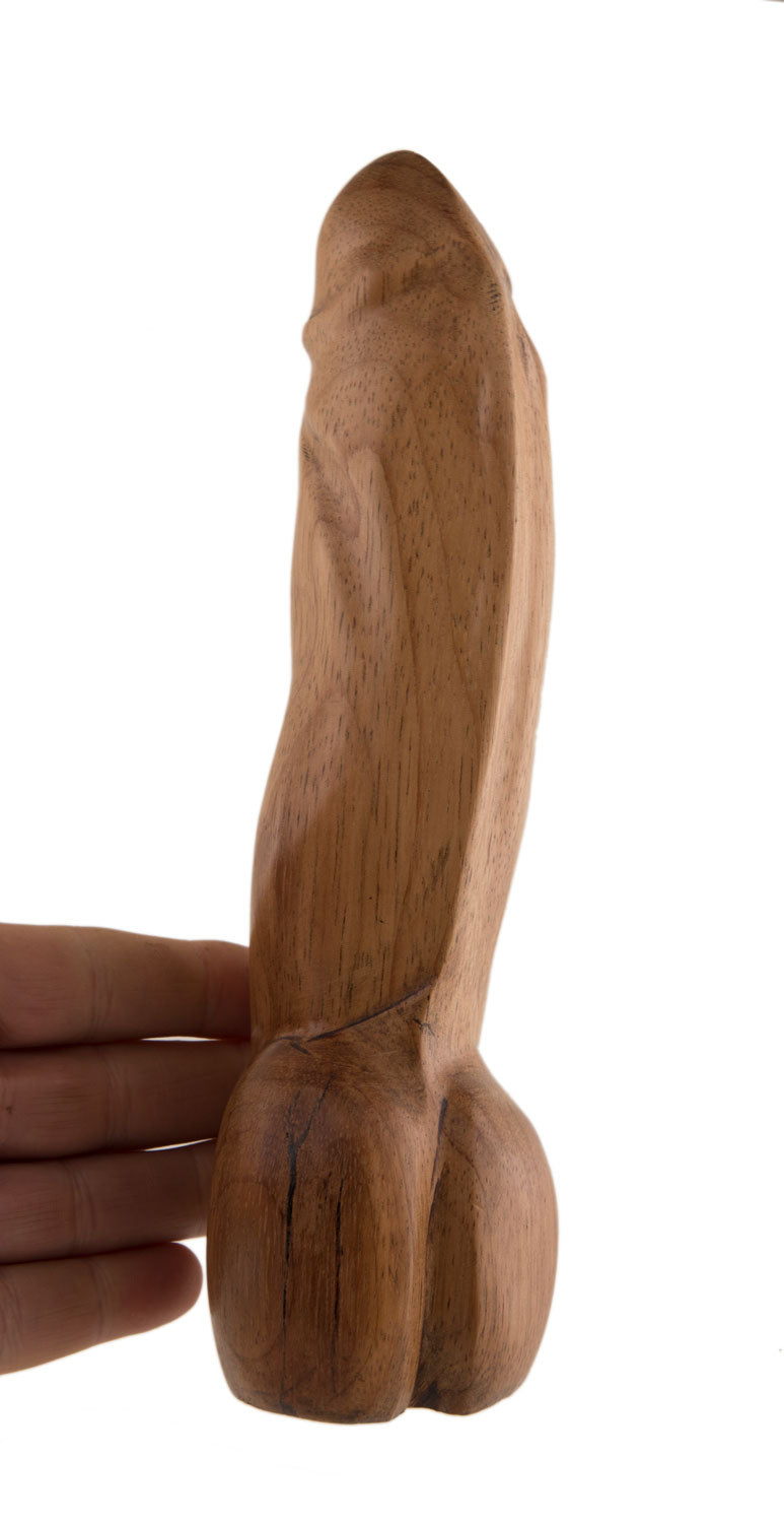 Fétiche Phallique En Bois – Sculpture Artisanale Africaine Du Cameroun