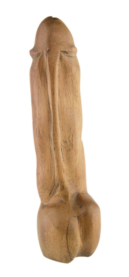 Fétiche Phallique En Bois – Sculpture Artisanale Africaine Du Cameroun