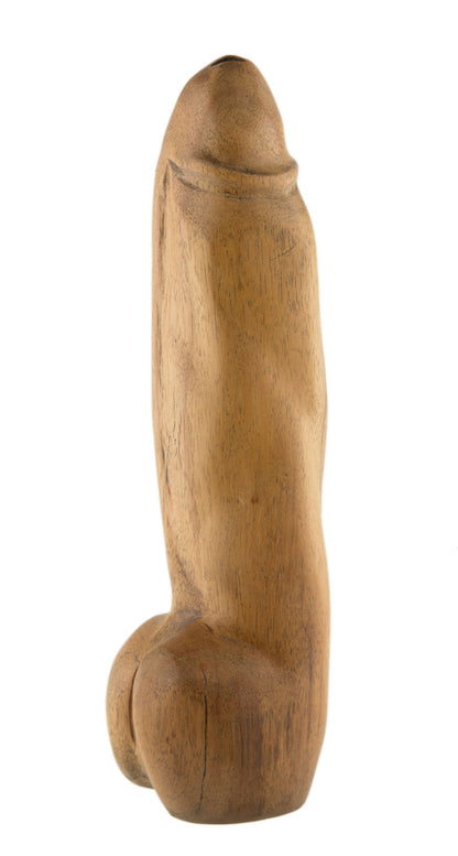Fétiche Phallique En Bois – Sculpture Artisanale Africaine Du Cameroun