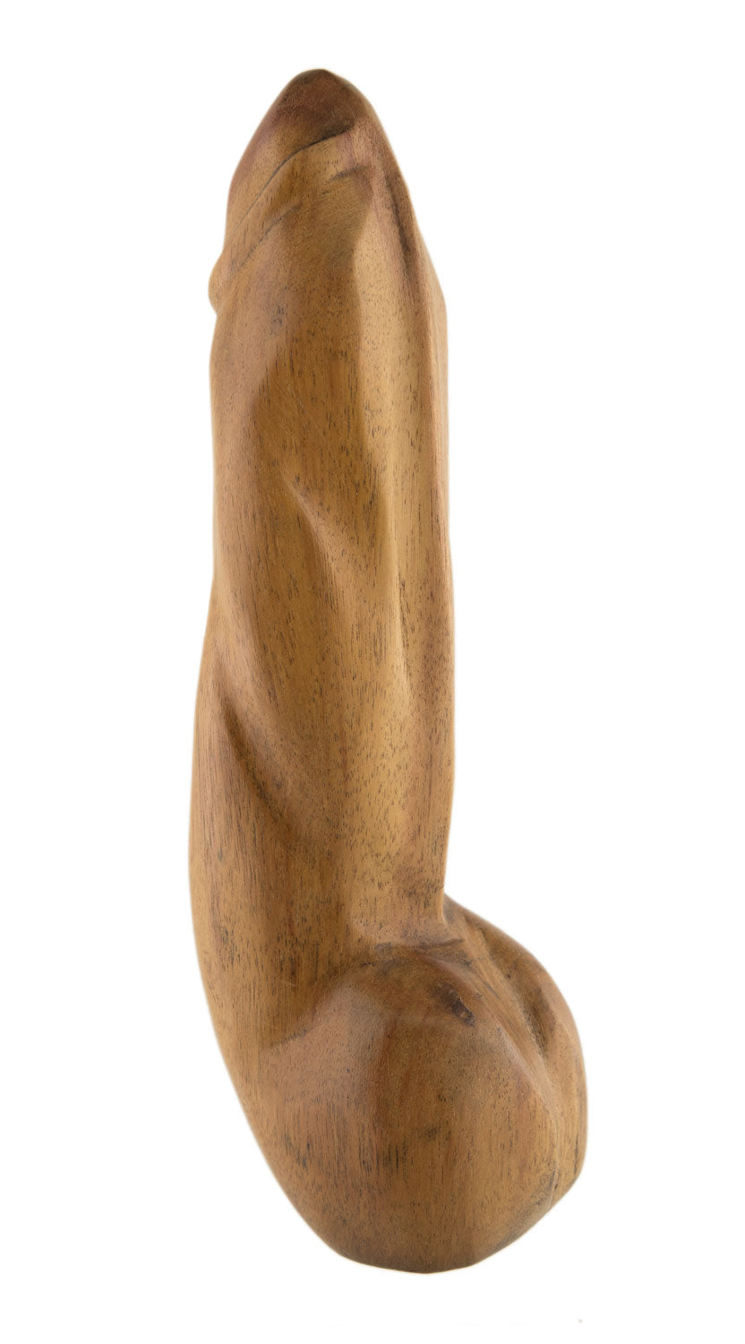 Fétiche Phallique En Bois – Sculpture Artisanale Africaine Du Cameroun