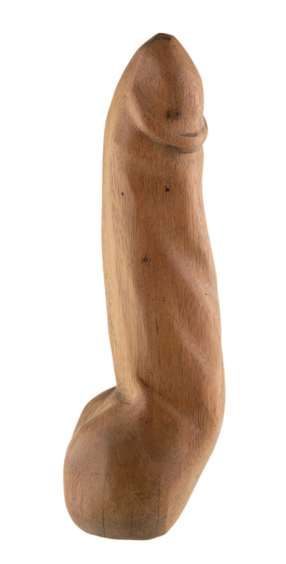 Fétiche Phallique En Bois – Sculpture Artisanale Africaine Du Cameroun