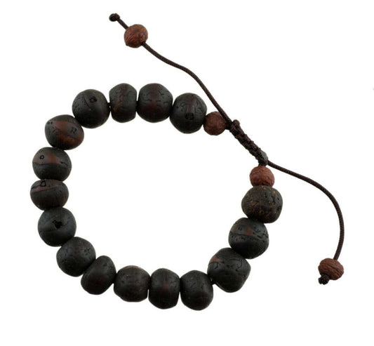 Bracelet Mala Tibétain Phoenix Eye – Graines De Bodhi Anciennes Véritables