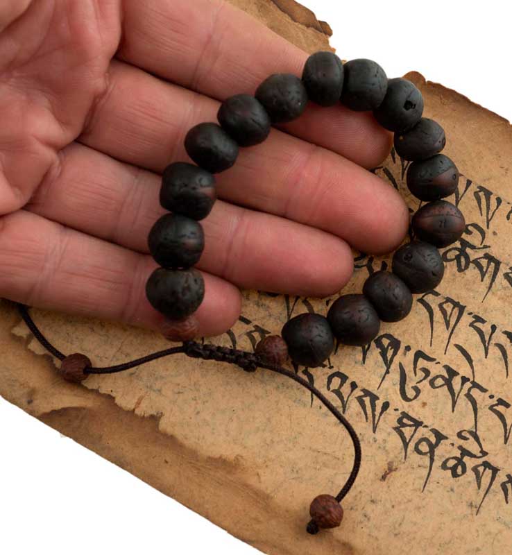 Bracelet Mala Tibétain Phoenix Eye – Graines De Bodhi Anciennes Véritables