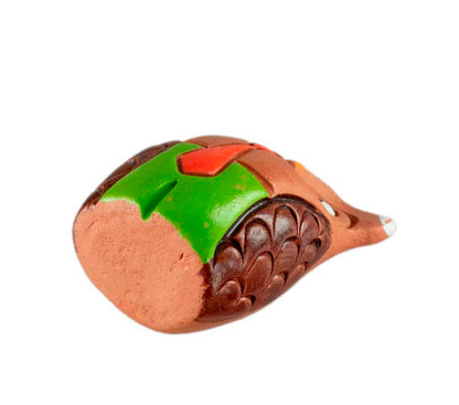 Figurine Chouette En Terre Cuite – Short Et Cravate – Artisanat De Pologne