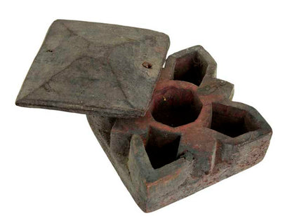 Boîte À Tikka En Bois Sculpté – Artisanat Authentique De L'Inde