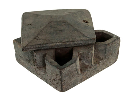 Boîte À Tikka En Bois Sculpté – Artisanat Authentique De L'Inde