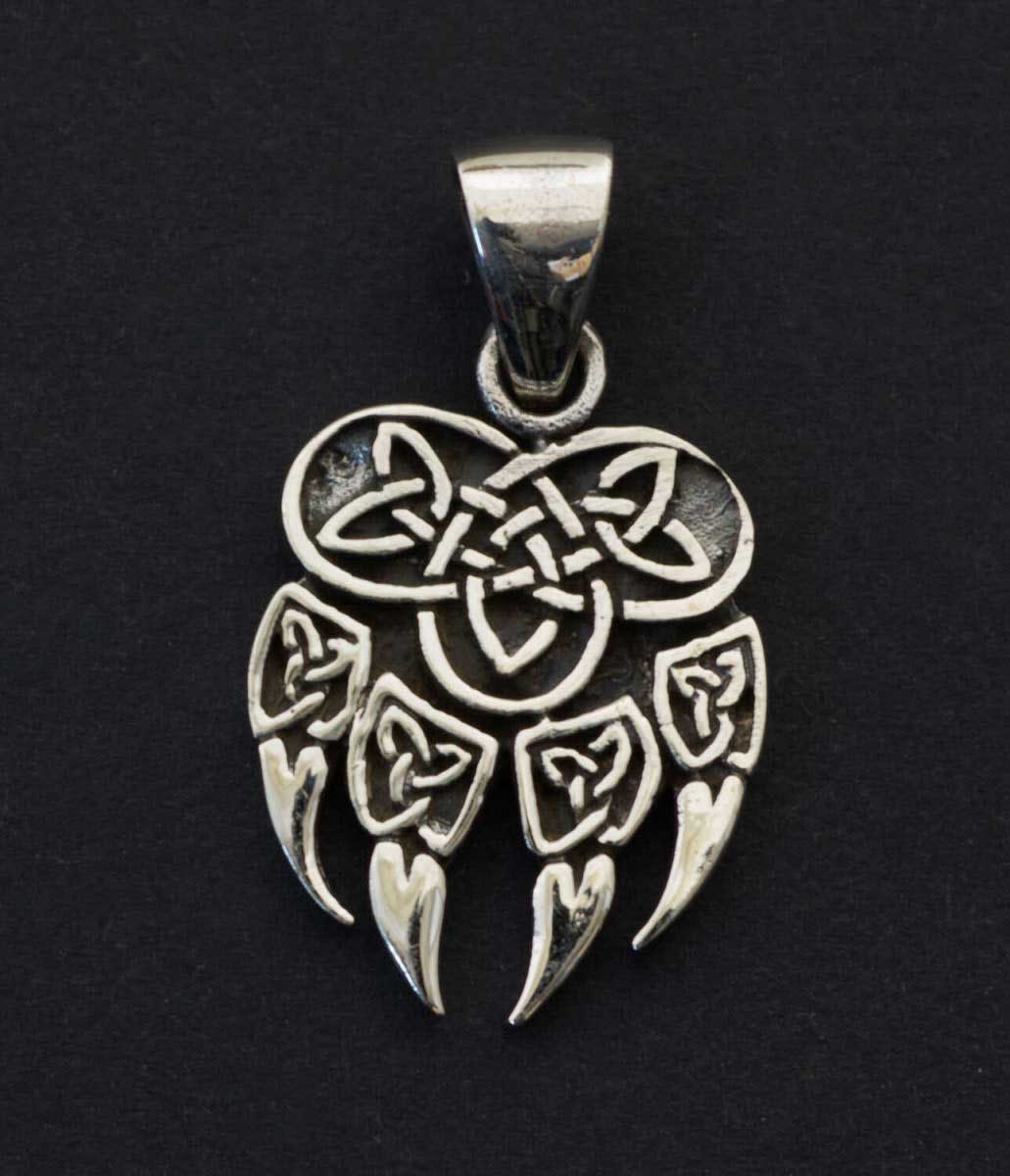 Pendentif Patte d’Ours Viking en Argent 925