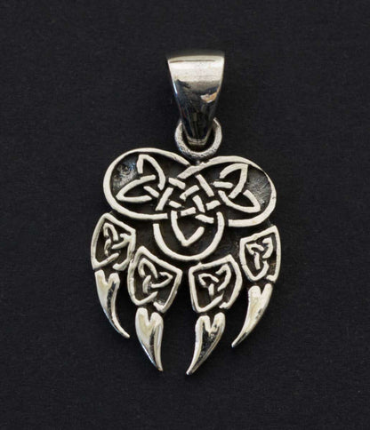 Pendentif Patte d’Ours Viking en Argent 925