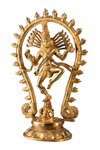Statue Shiva Nataraja en Laiton – Danse Cosmique de Lord Shiva
